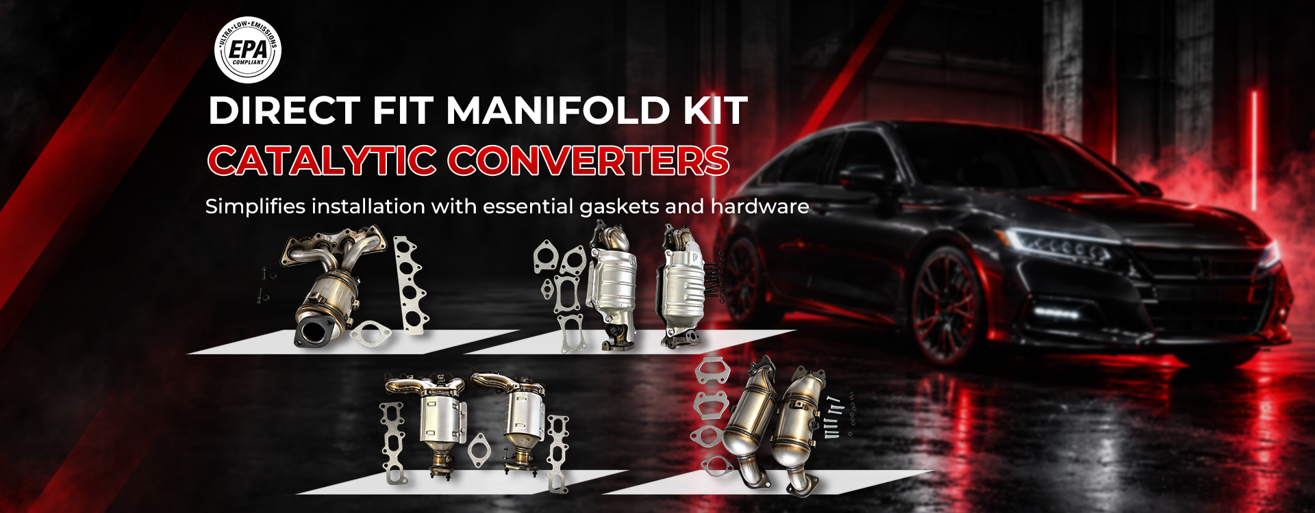 direct fit kit catalytic converter
